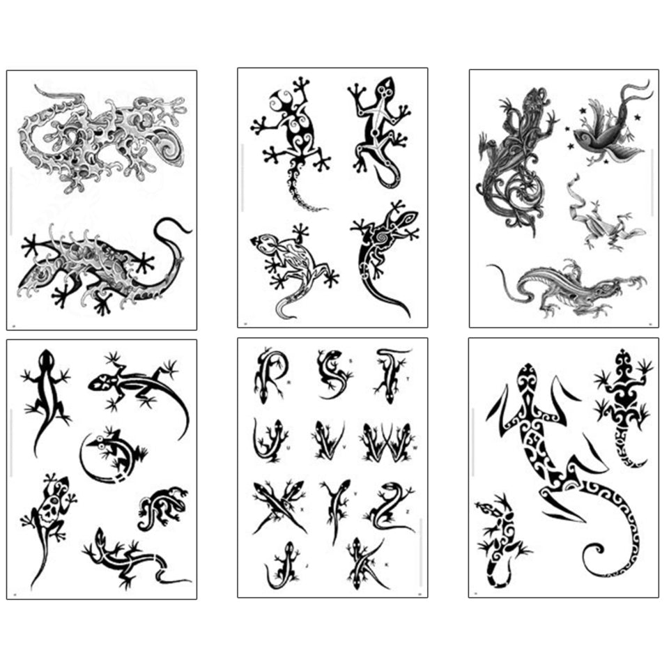 Gecko Tribal Design Flash Book – worldwidetattoo.ca