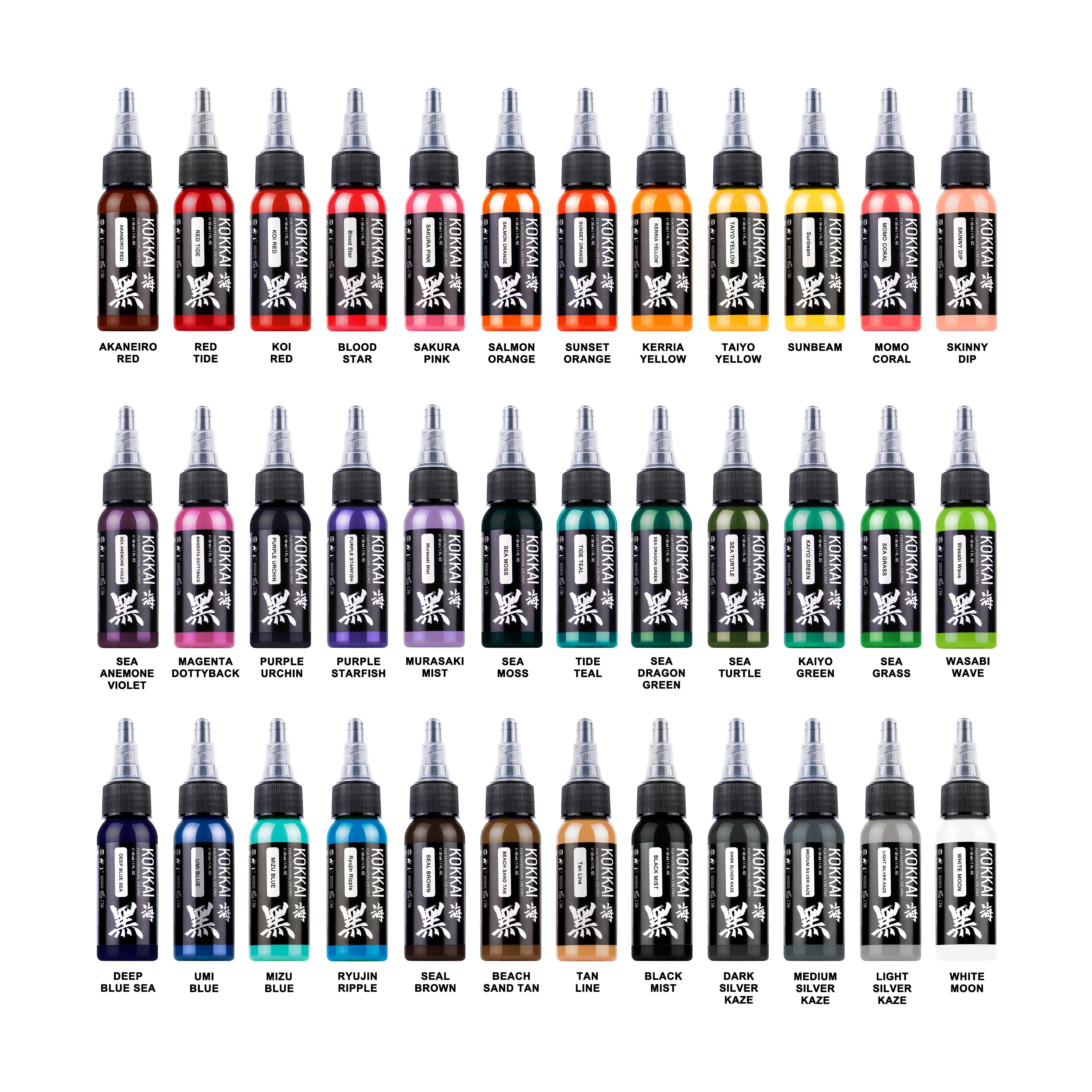 D Ink Ink Sets | Kokkai Sumi Ink – worldwidetattoo.ca