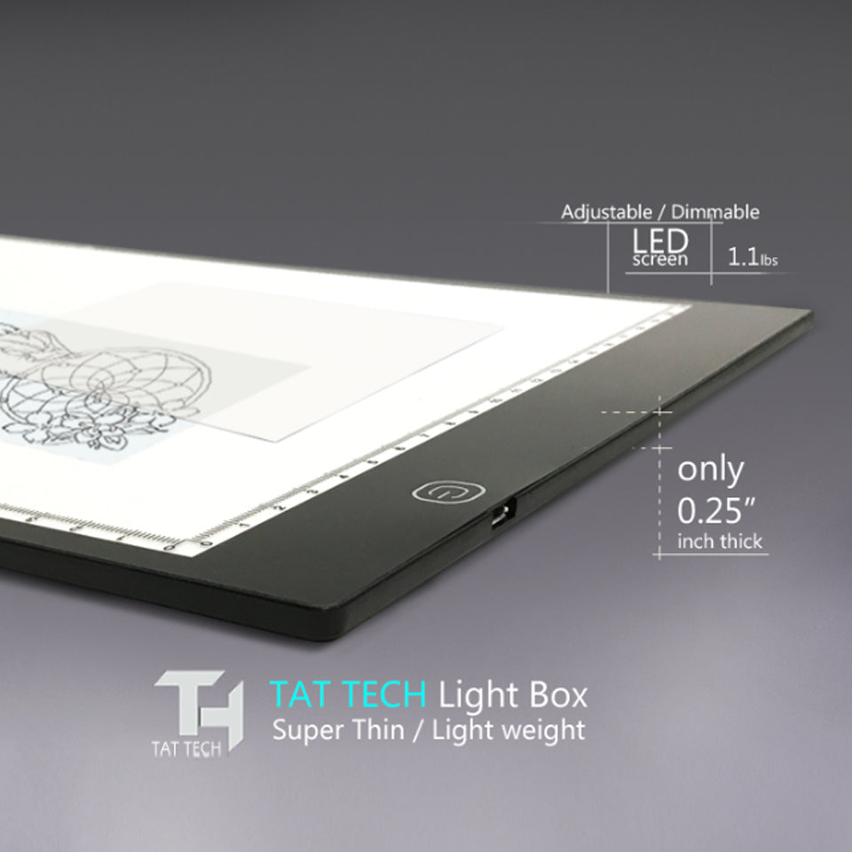 Light Box | Adjustable LED Tracing Board for Artists & Tattoo Stencils ...