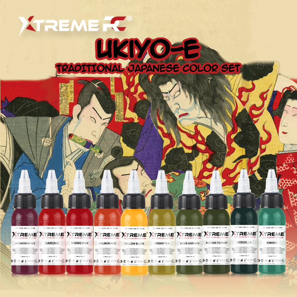 Complex Ink Japanese Traditional Japanese Set | Xtreme Inks – worldwidetattoo.ca