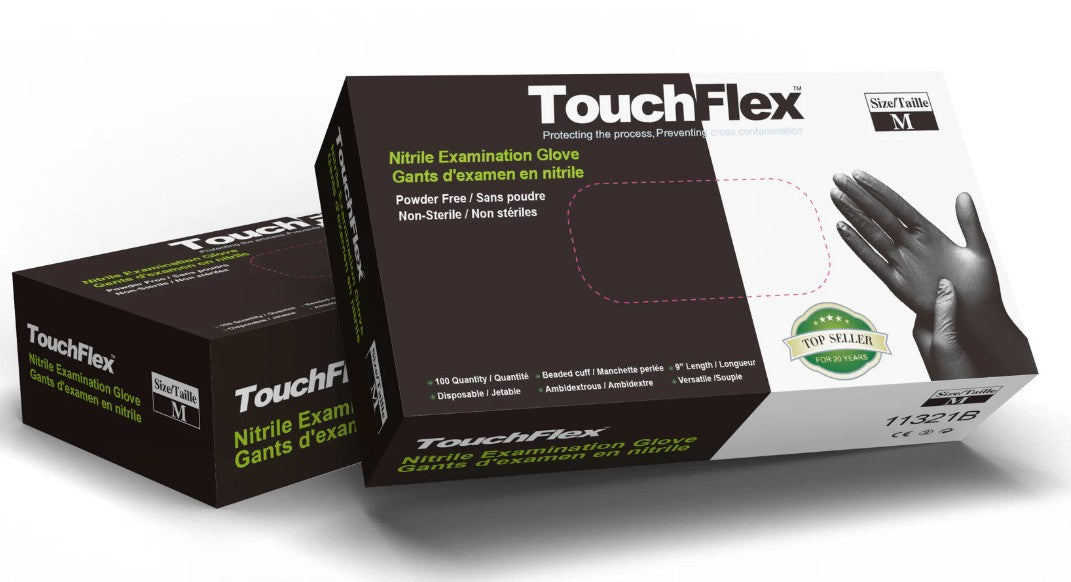 Black Nitrile Gloves